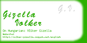 gizella volker business card