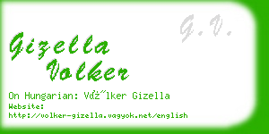 gizella volker business card